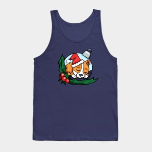 Corgi Puppy Tree Bauble Tank Top